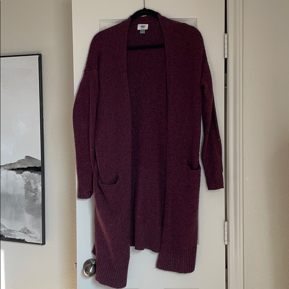 Old Navy Maroon Cardigan - Picture 1 of 1